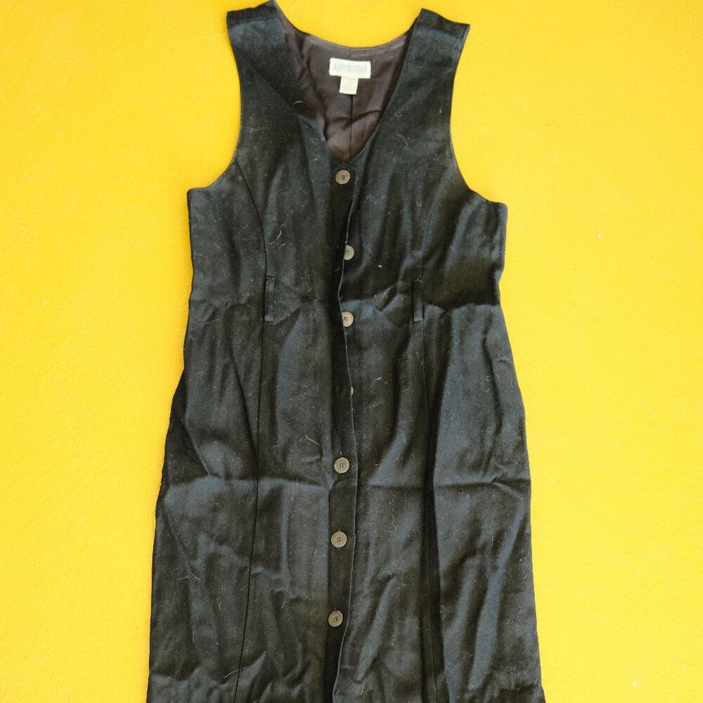 Land's End Vintage Wool Button Up Dress